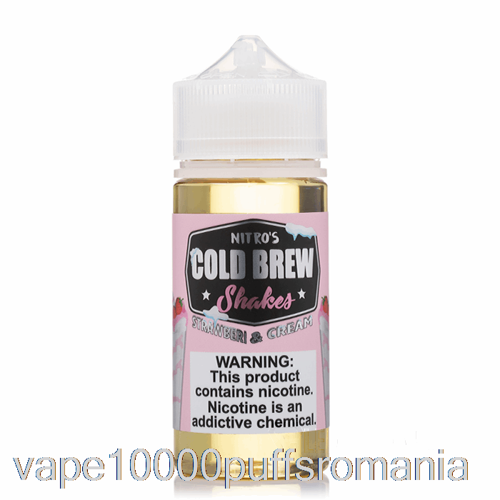 Vape Romania Strawberi Si Crema - Nitros Cold Brew - 100ml 3mg